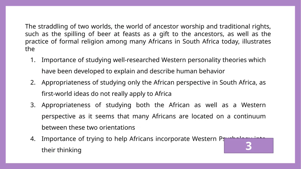African Perspectives PYC2601 Which of the - slide 20 of 64
