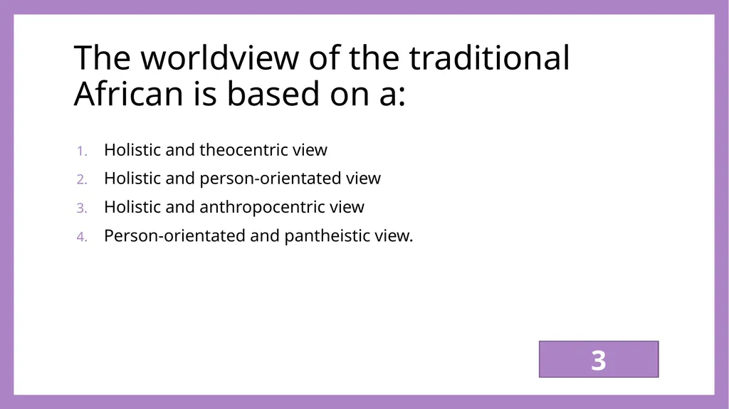 African Perspectives PYC2601 Which of the - slide 8 of 64