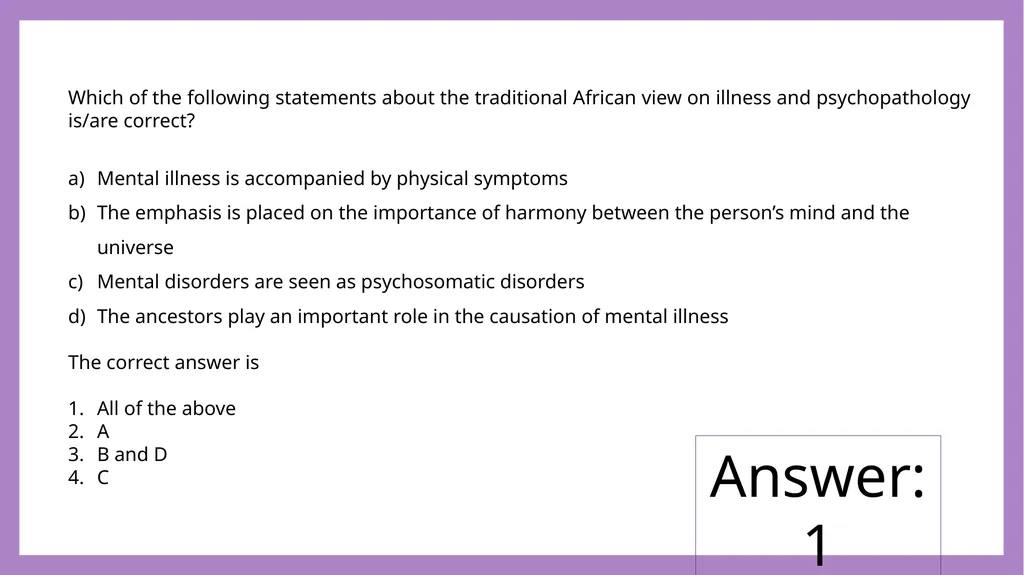African Perspectives PYC2601 Which of the - slide 53 of 64