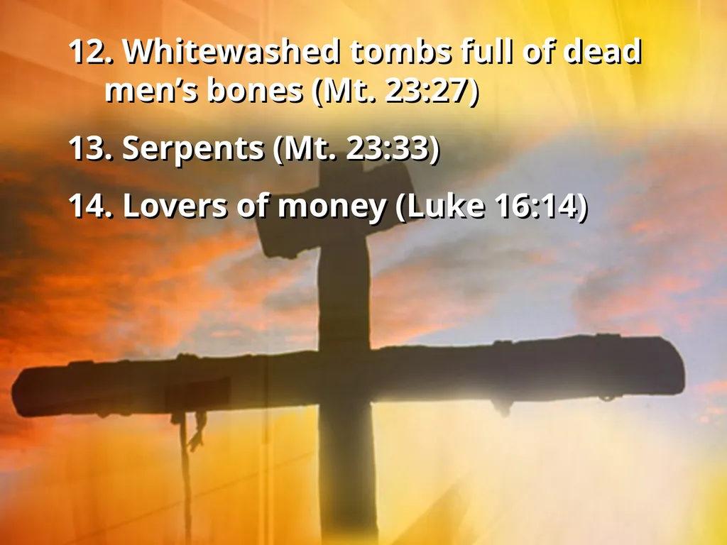 The Opposition of Jesus I. Jesus faced opposition - slide 14 of 24