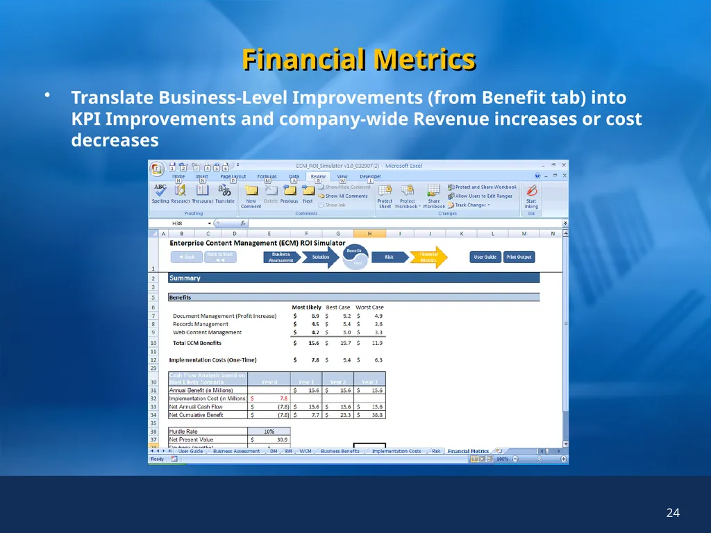 Enterprise Content Management (ECM) Simulator for - slide 24 of 25