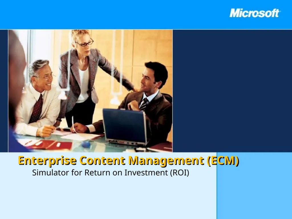Enterprise Content Management (ECM) Simulator for - slide 1 of 25
