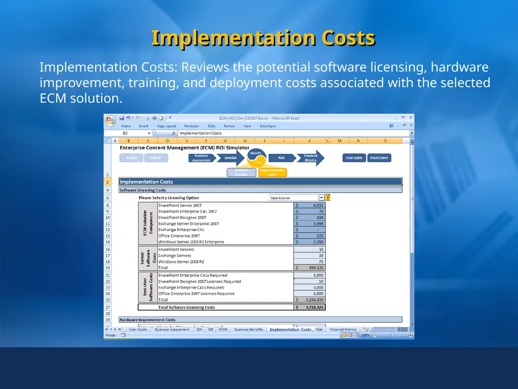 Enterprise Content Management (ECM) Simulator for - slide 20 of 25