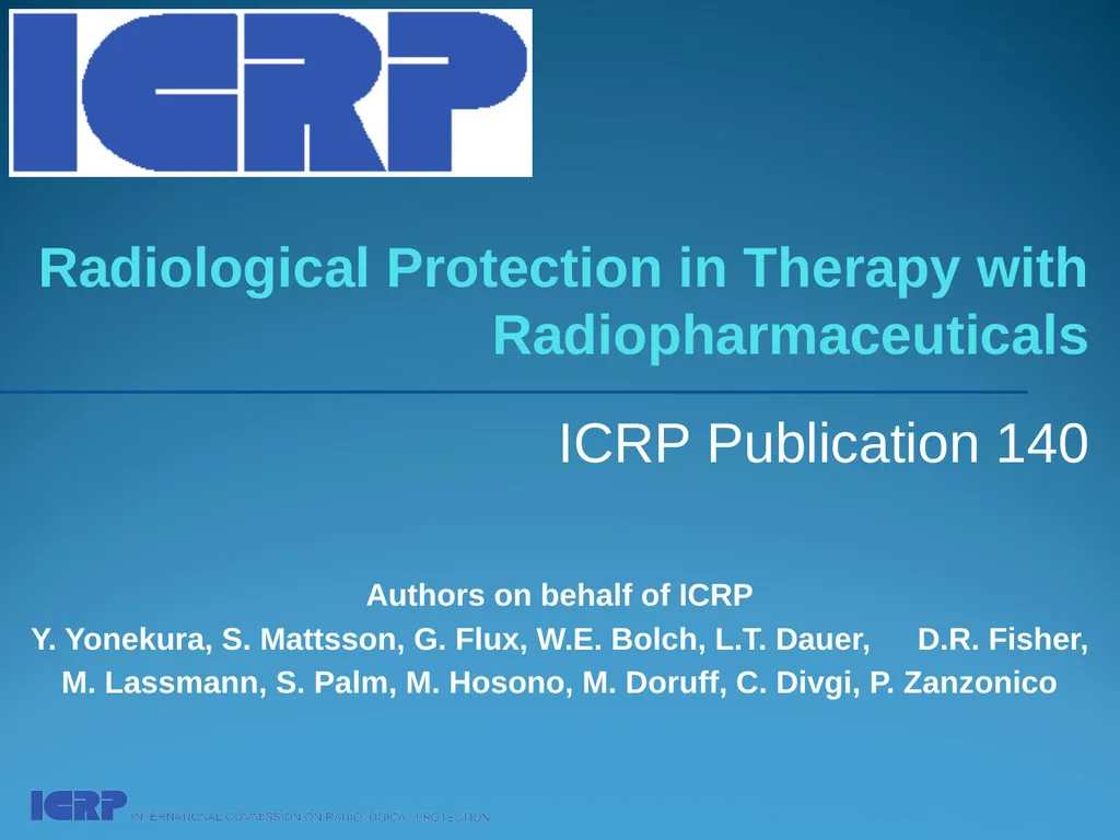 Radiological Protection in Therapy with - slide 1 of 34