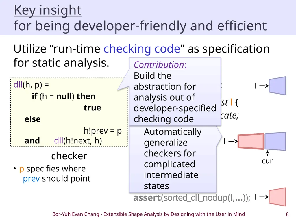 Extensible Shape Analysis by Designing with the - slide 8 of 20