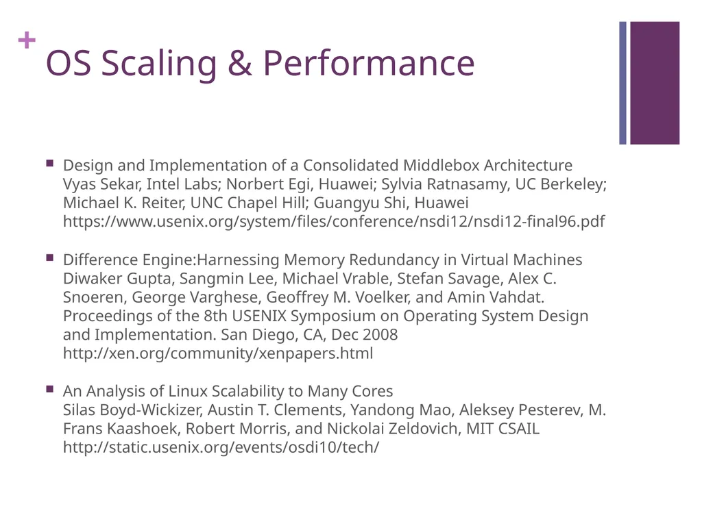 COS 597C Vivek Pai Basic Course Info Computer - slide 10 of 15