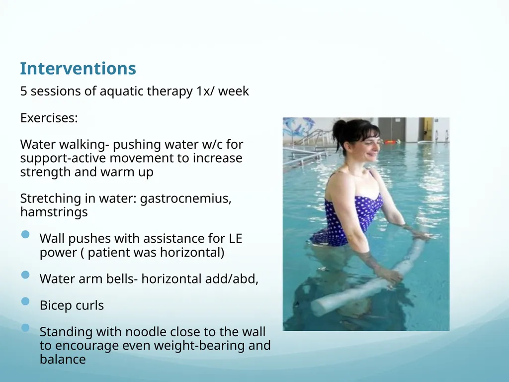 Aquatic Therapy For Neurological Conditions - slide 34 of 38