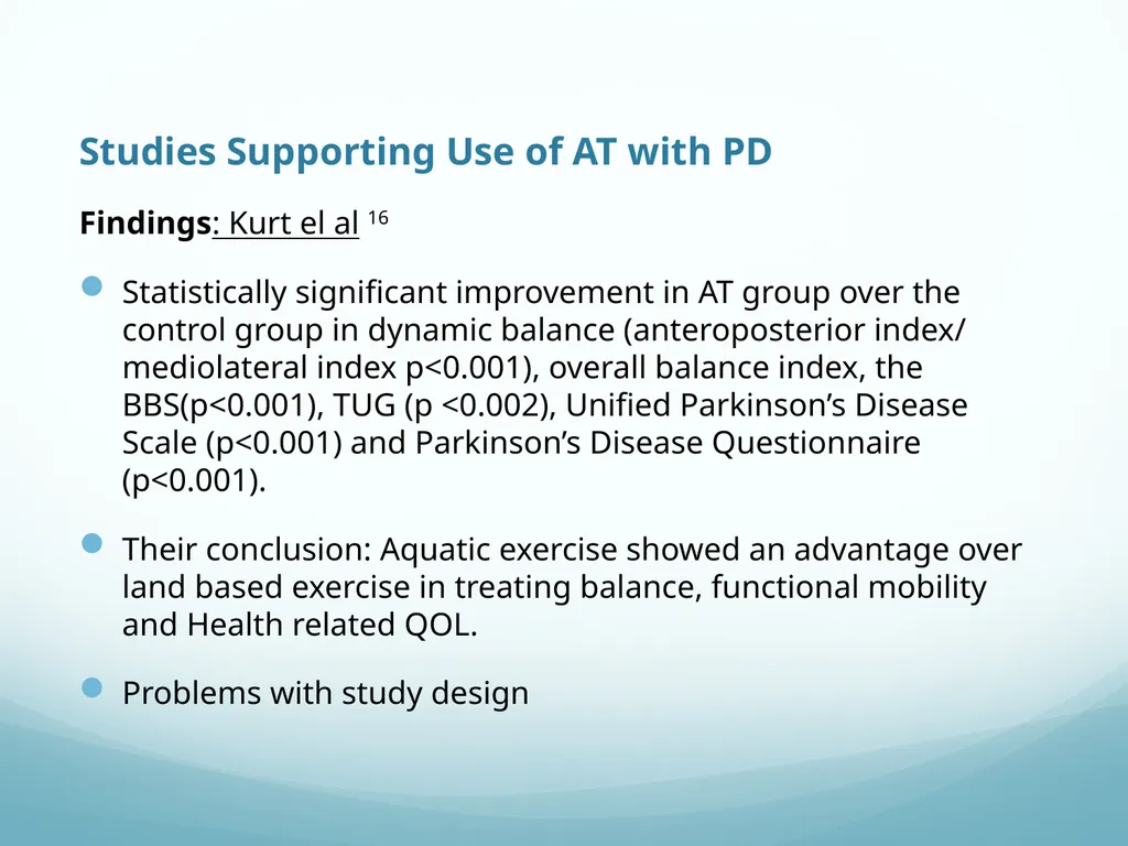 Aquatic Therapy For Neurological Conditions - slide 27 of 38