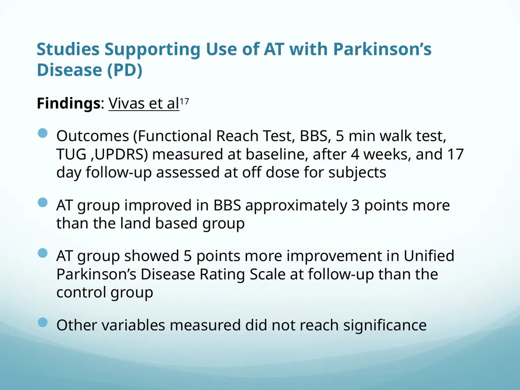 Aquatic Therapy For Neurological Conditions - slide 29 of 38