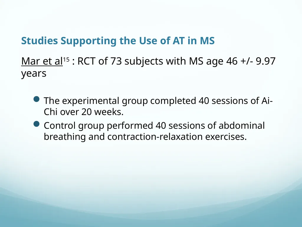 Aquatic Therapy For Neurological Conditions - slide 24 of 38