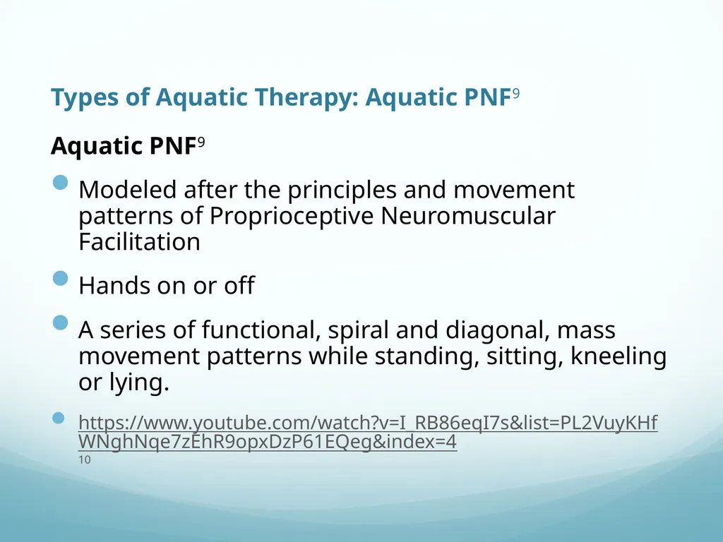 Aquatic Therapy For Neurological Conditions - slide 19 of 38
