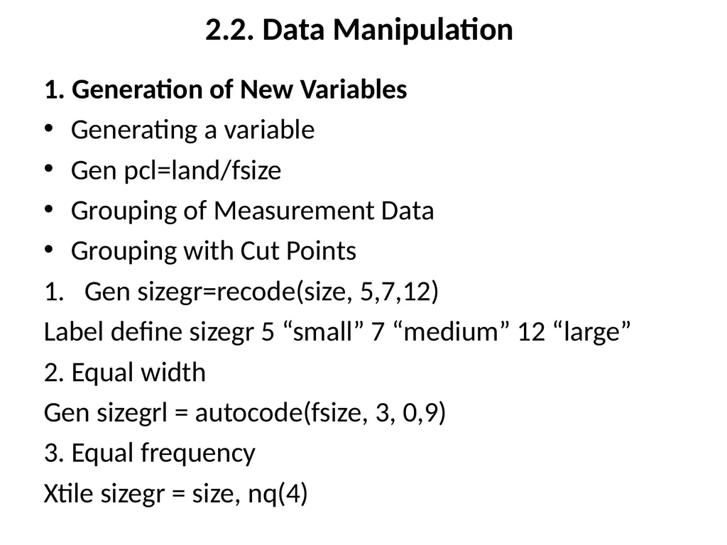 Application of Computer in Economics Course: - slide 145 of 194