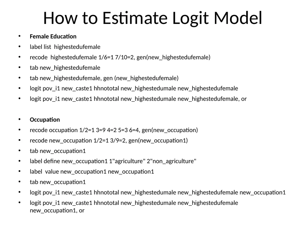 Application of Computer in Economics Course: - slide 162 of 194