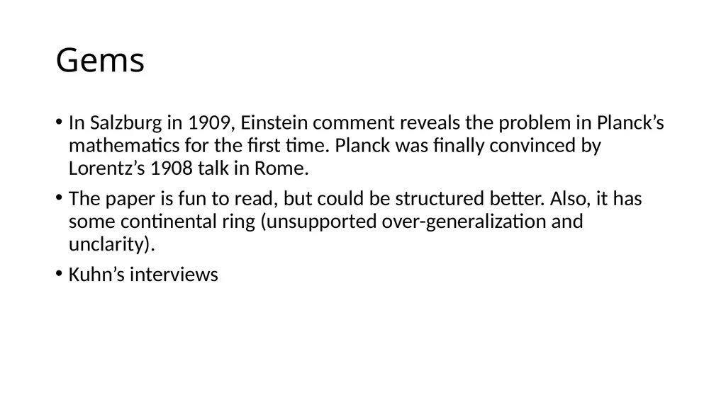 Thomas Kuhn: Revisiting Planck History & - slide 12 of 13