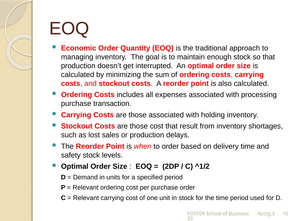 The Expense Cycle: Purchasing to Cash Payments - slide 10 of 38