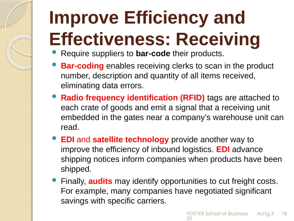 The Expense Cycle: Purchasing to Cash Payments - slide 18 of 38