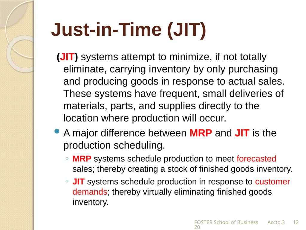 The Expense Cycle: Purchasing to Cash Payments - slide 12 of 38