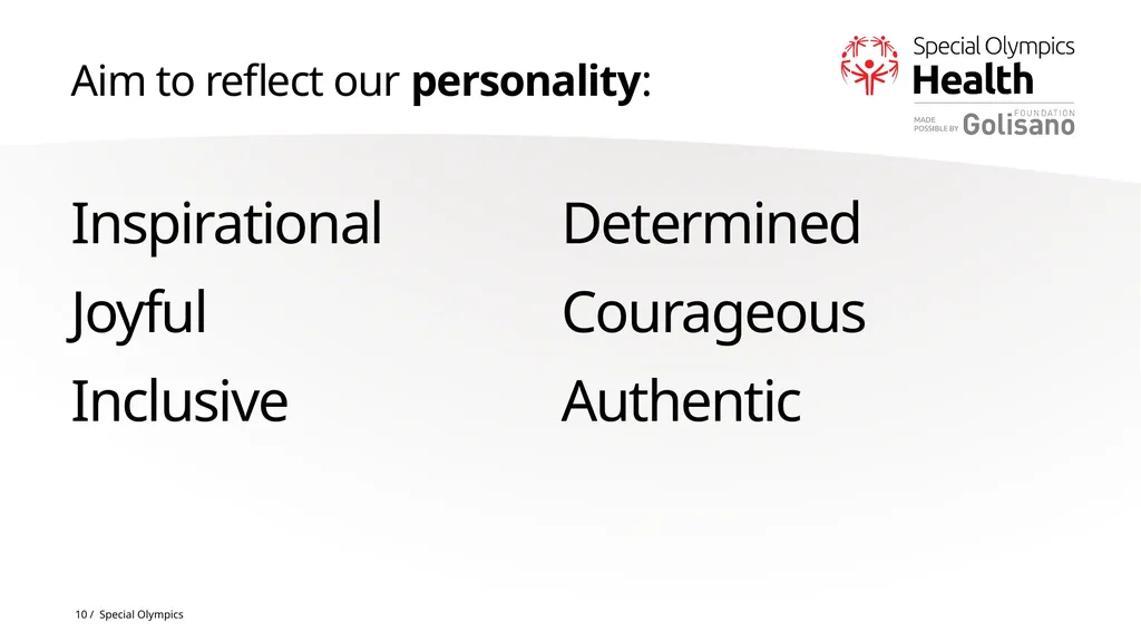 The Special Olympics powerpoint template Some tips - slide 10 of 11