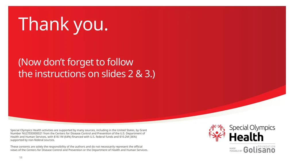 The Special Olympics powerpoint template Some tips - slide 11 of 11