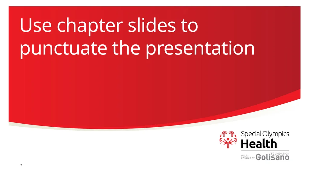 The Special Olympics powerpoint template Some tips - slide 7 of 11