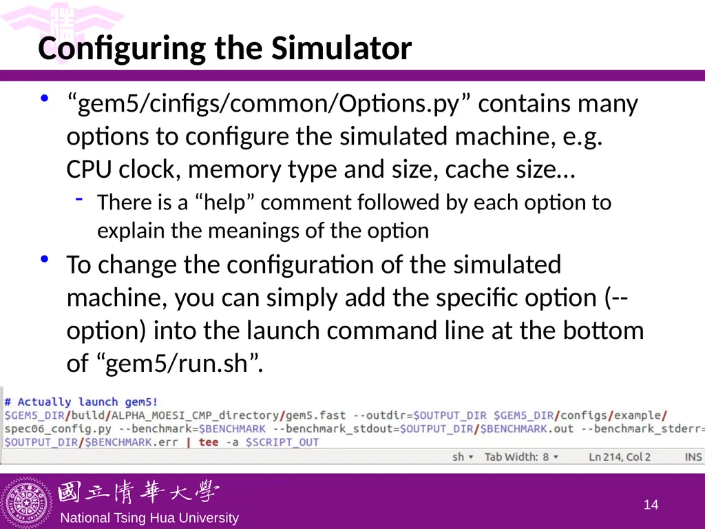 CS5100 Advanced Computer Architecture Installing - slide 14 of 16