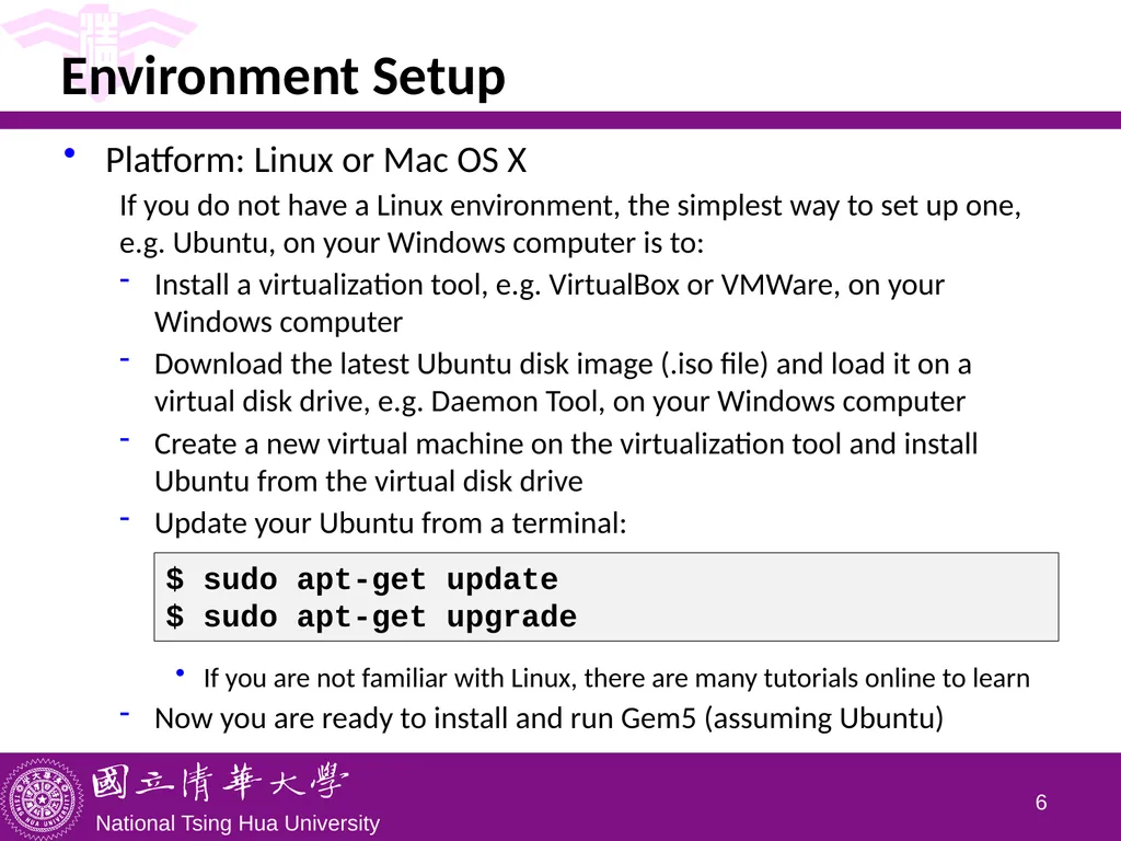 CS5100 Advanced Computer Architecture Installing - slide 6 of 16