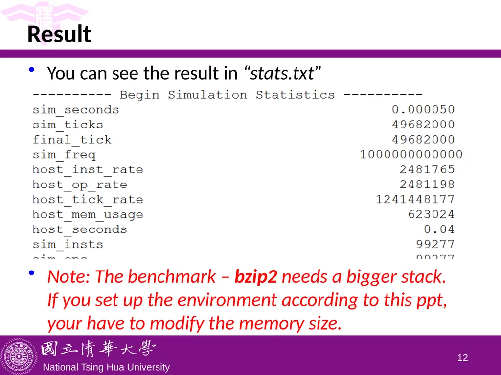 CS5100 Advanced Computer Architecture Installing - slide 12 of 16