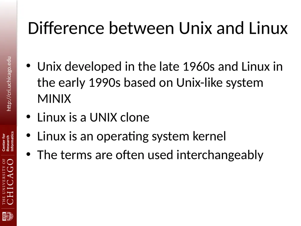 Introduction to Linux command line for - slide 5 of 22