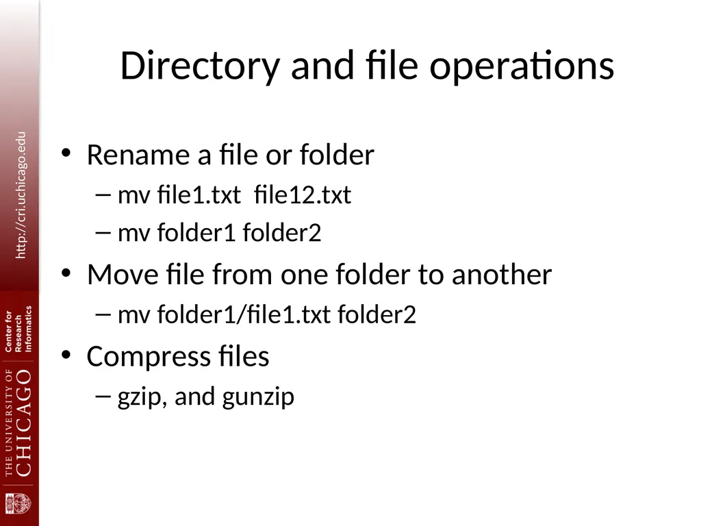 Introduction to Linux command line for - slide 13 of 22