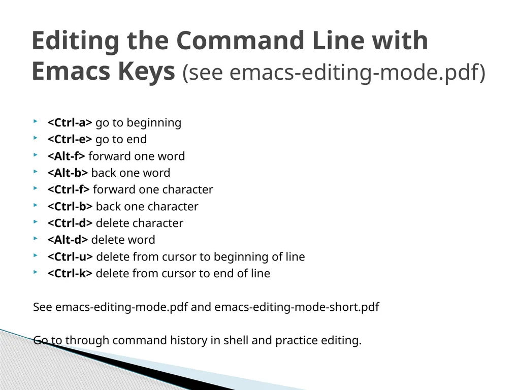 Introduction to Linux “Linux at the Command Line” - slide 31 of 53