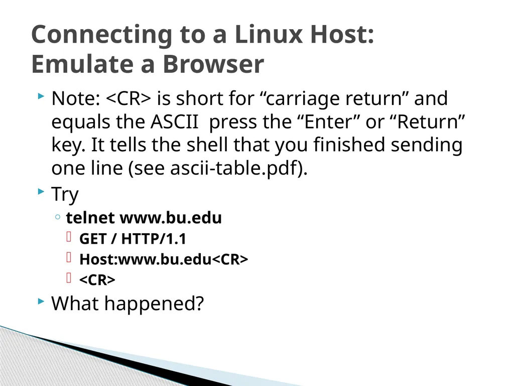 Introduction to Linux “Linux at the Command Line” - slide 20 of 53