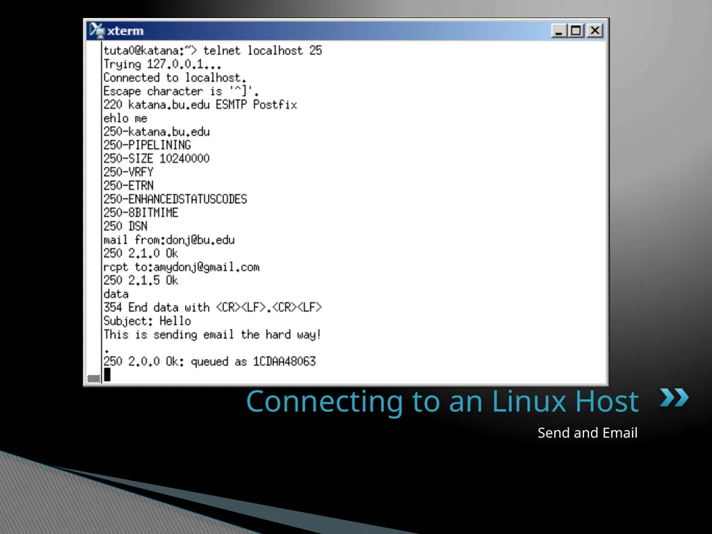 Introduction to Linux “Linux at the Command Line” - slide 23 of 53