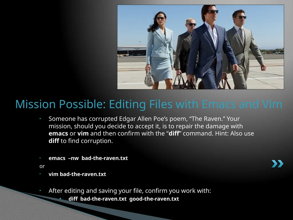 Introduction to Linux “Linux at the Command Line” - slide 52 of 53