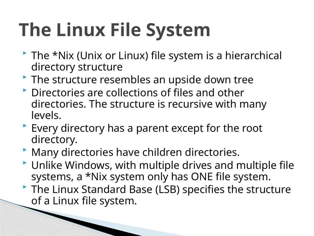 Introduction to Linux “Linux at the Command Line” - slide 32 of 53
