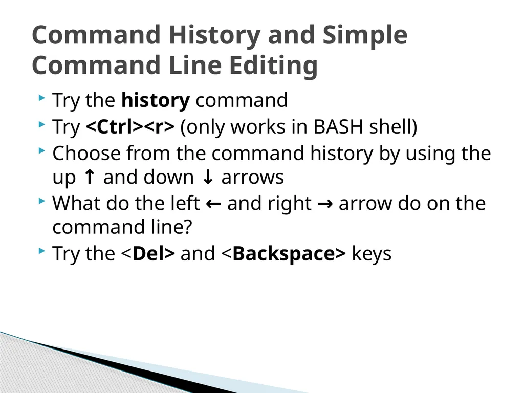 Introduction to Linux “Linux at the Command Line” - slide 28 of 53