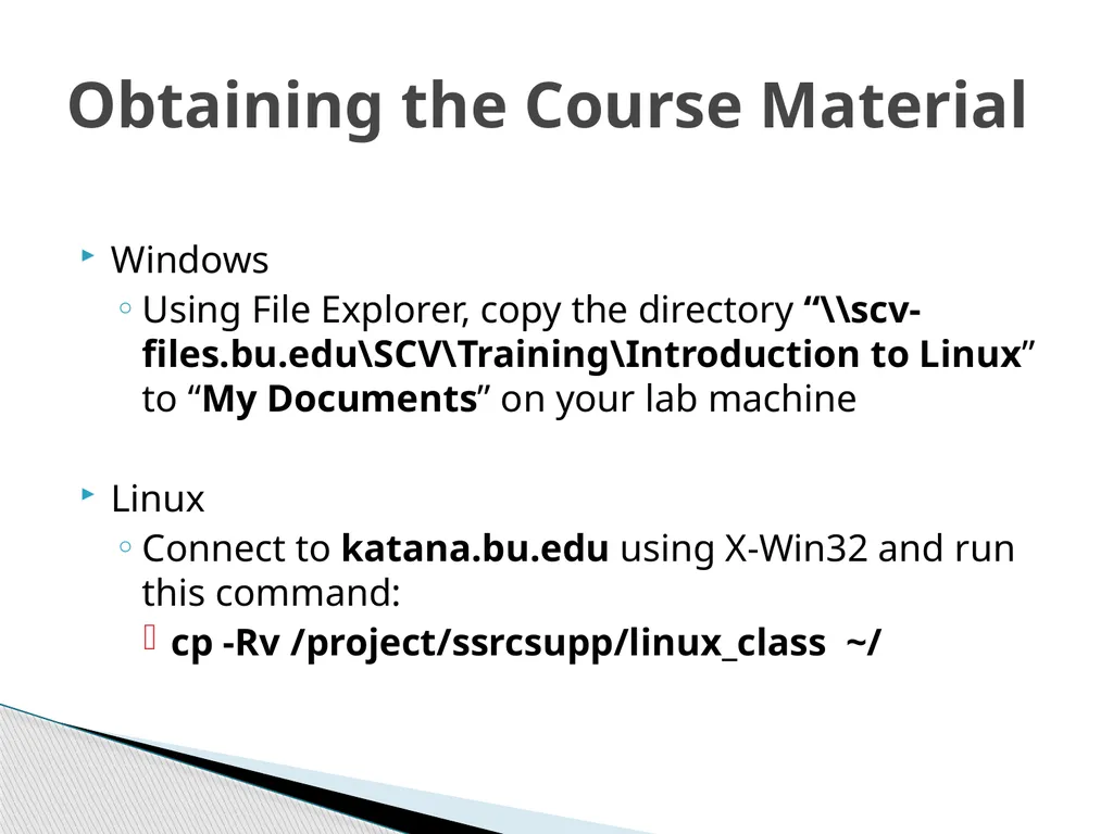 Introduction to Linux “Linux at the Command Line” - slide 19 of 53
