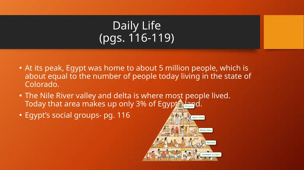 ANCIENT EGYPT Chapter 5 Lesson 1: The Nile River - slide 22 of 23