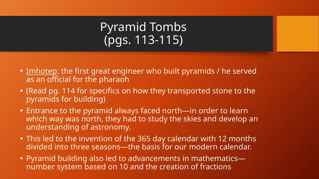 ANCIENT EGYPT Chapter 5 Lesson 1: The Nile River - slide 20 of 23