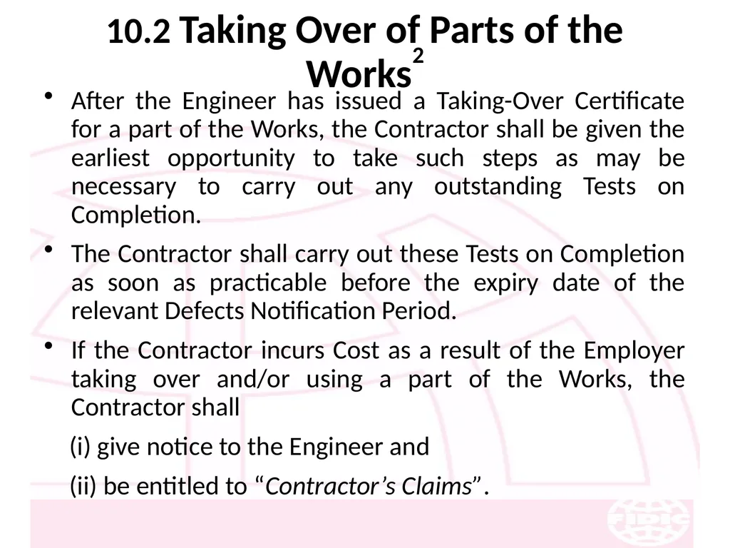 FIDIC Conditions of Contract for Construction - slide 132 of 250