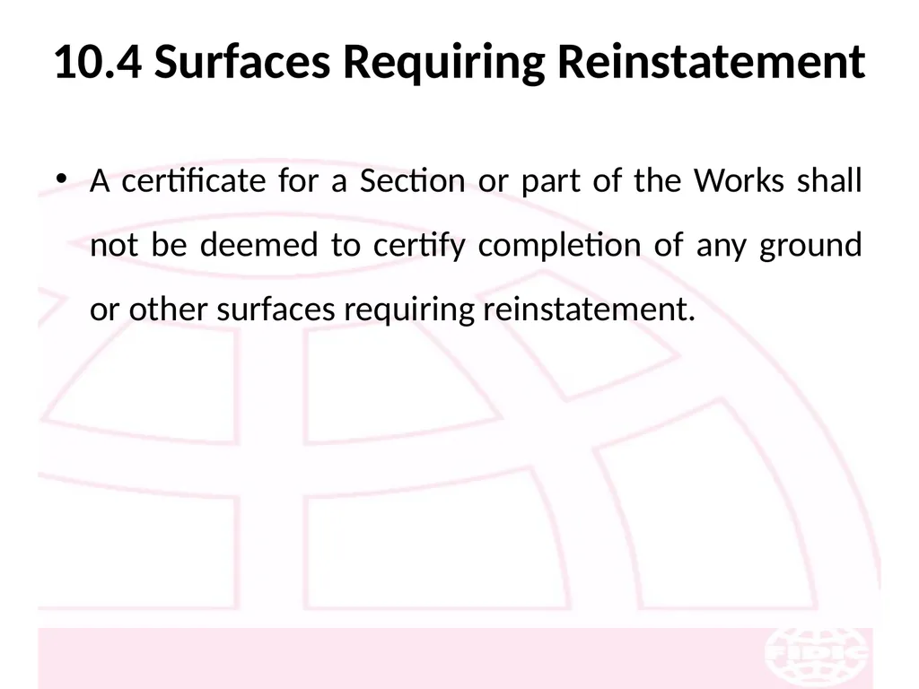 FIDIC Conditions of Contract for Construction - slide 135 of 250