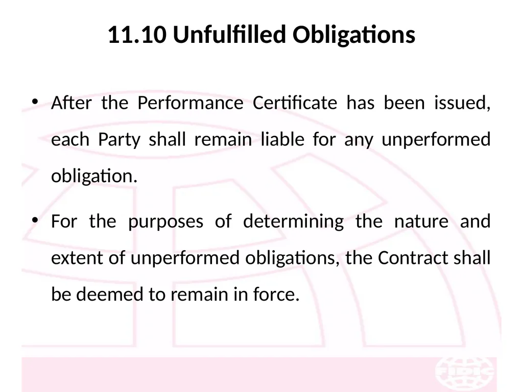 FIDIC Conditions of Contract for Construction - slide 146 of 250