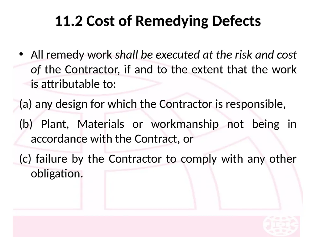 FIDIC Conditions of Contract for Construction - slide 138 of 250