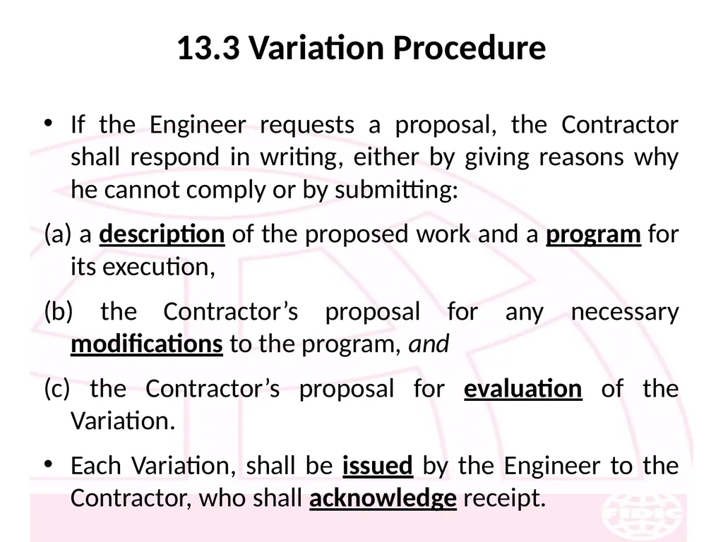 FIDIC Conditions of Contract for Construction - slide 161 of 250