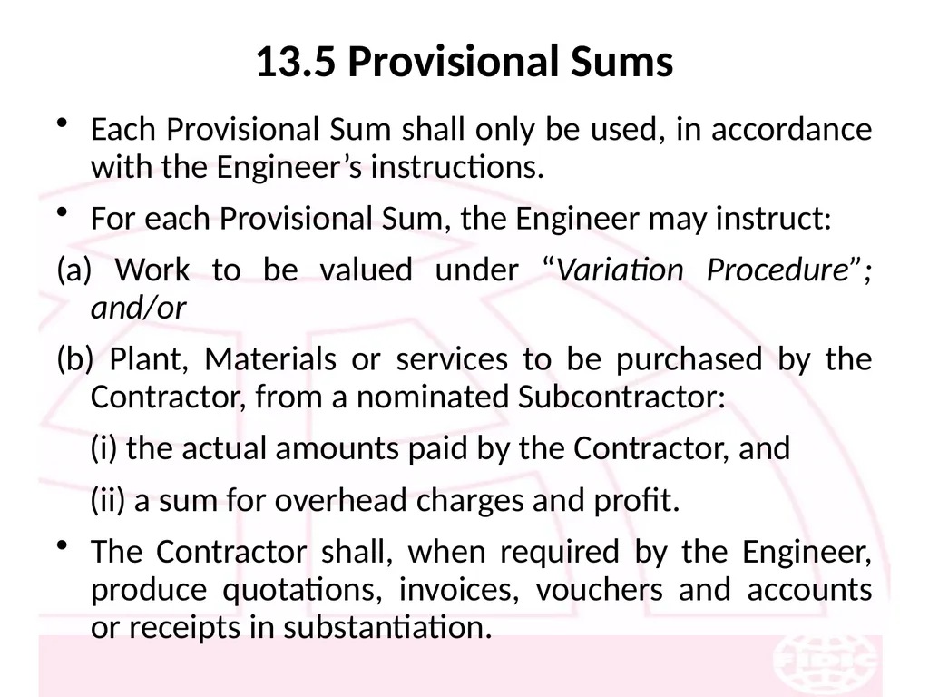 FIDIC Conditions of Contract for Construction - slide 163 of 250