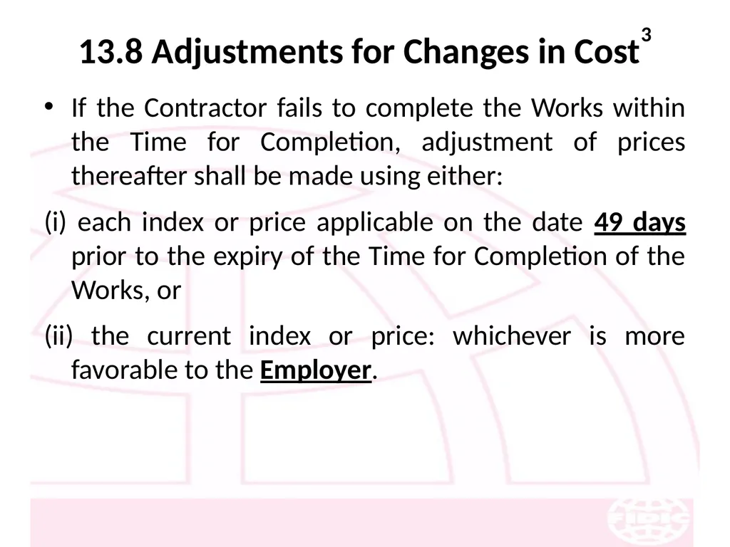 FIDIC Conditions of Contract for Construction - slide 169 of 250
