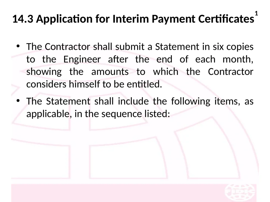 FIDIC Conditions of Contract for Construction - slide 176 of 250