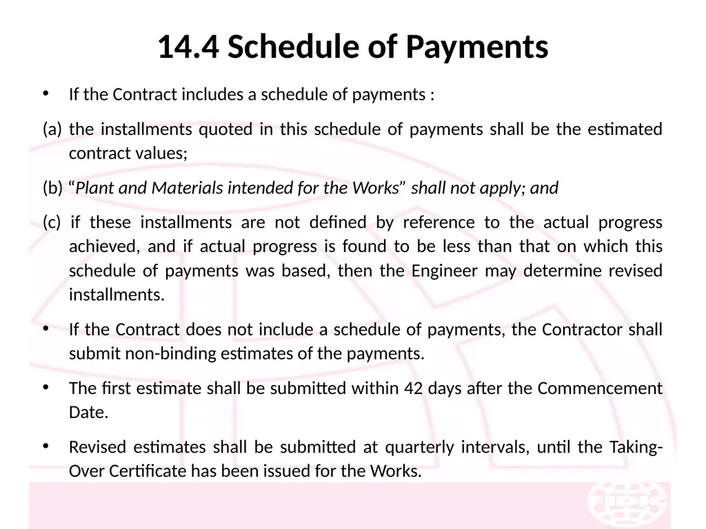 FIDIC Conditions of Contract for Construction - slide 178 of 250