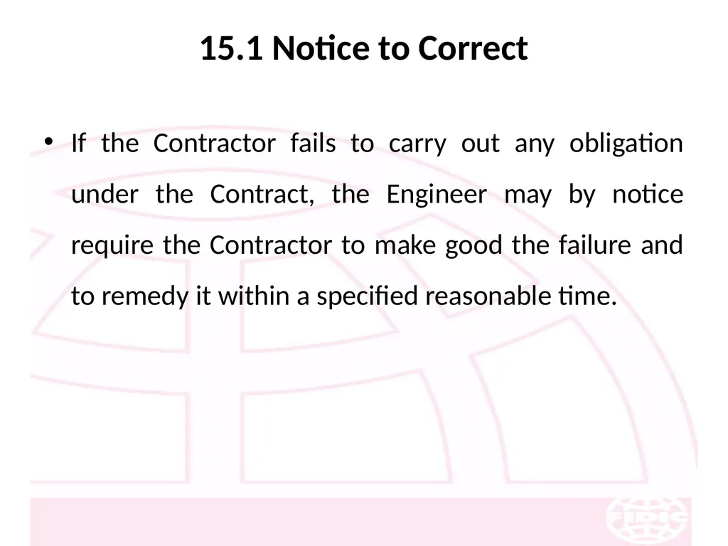 FIDIC Conditions of Contract for Construction - slide 194 of 250
