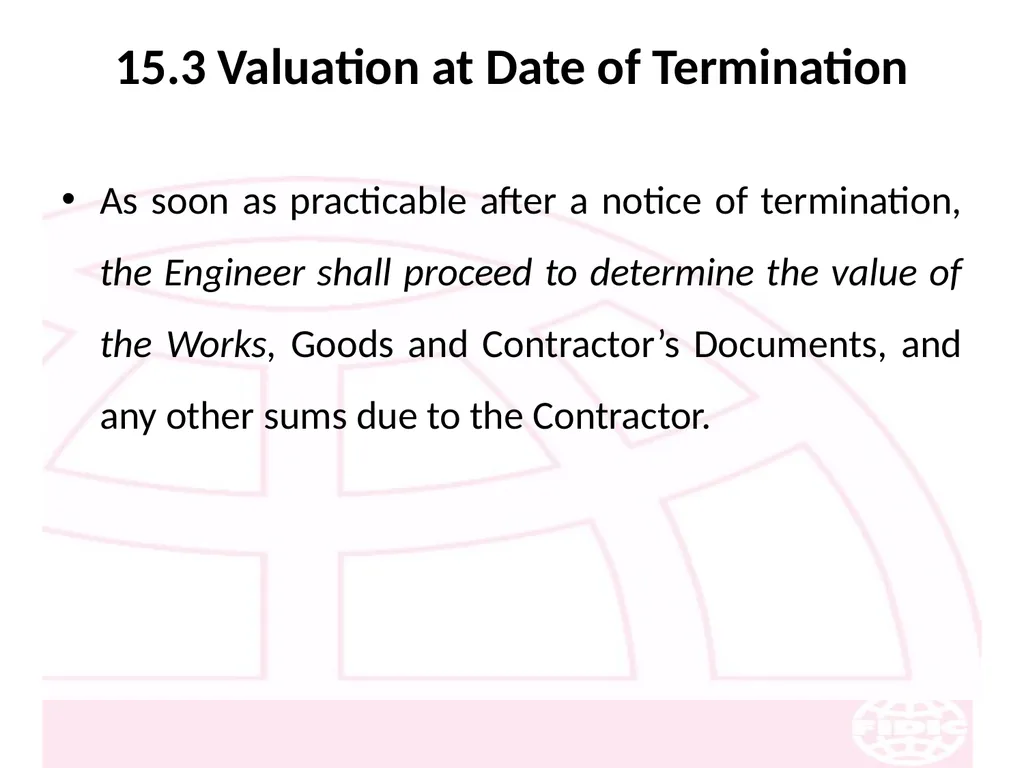 FIDIC Conditions of Contract for Construction - slide 198 of 250