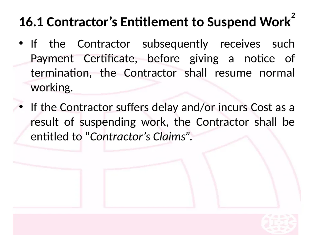 FIDIC Conditions of Contract for Construction - slide 204 of 250